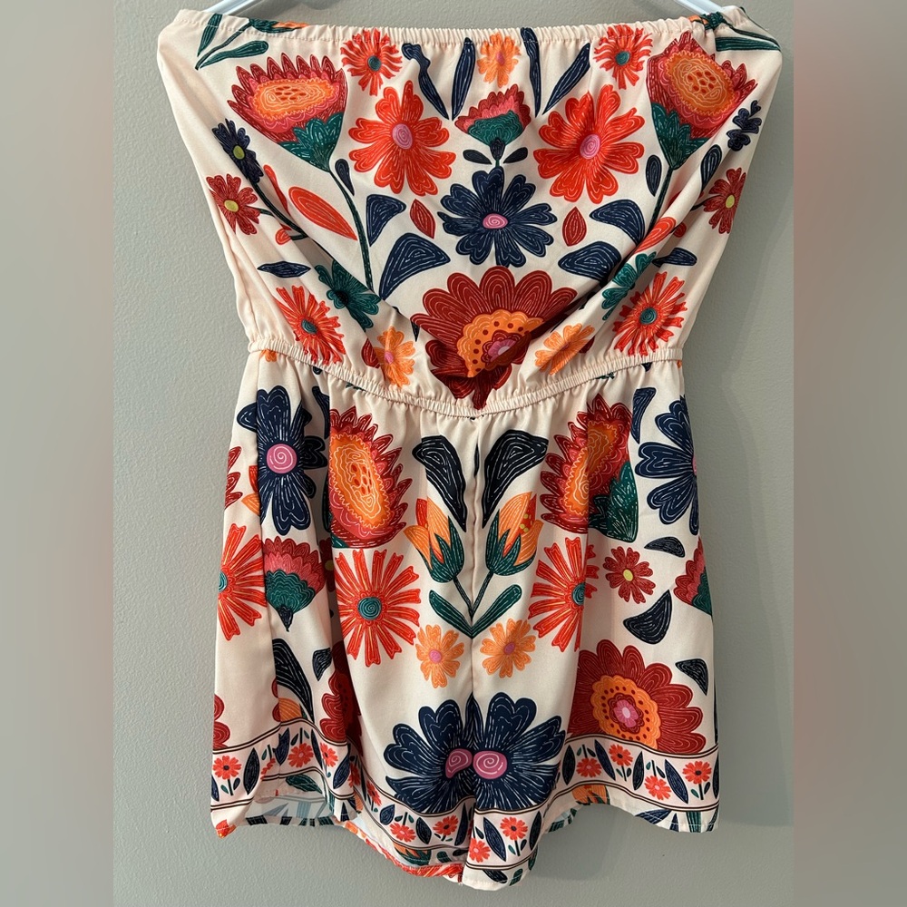 SHEIN Multicolor Floral Romper